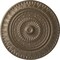 Ekena Millwork Christopher Ceiling Medallion, Hand-Painted Warm Silver, 26 5/8"OD x 2 1/4"P CM26CSWSS - alternate 1